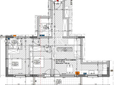 Apartament 3 camere, 71,02 mp + balcon 8 mp, zona Cetatii in ansamblu nou!
