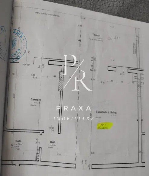 Apartament 2 camere, 51 mp, terasa 27, lift, parter inalt, zona Cetatii! 