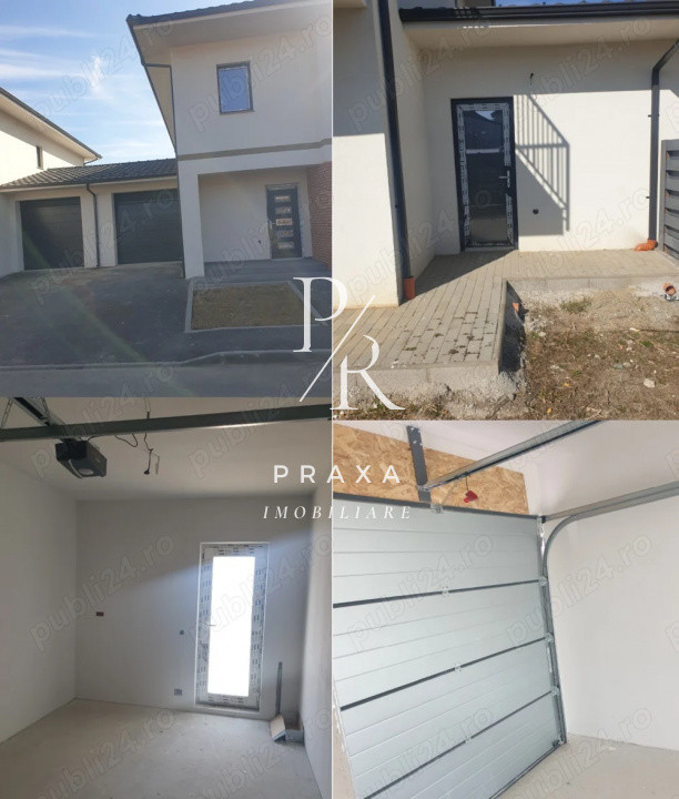 Casa tip duplex semifinisata, P+1, garaj, complex cu drum privat, zona Crisan!