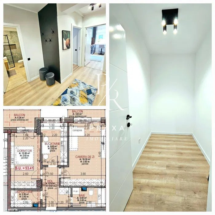 Apartament 2 camere decomandate, 54 mp, parcare la cerere, LUX, zona Terra!