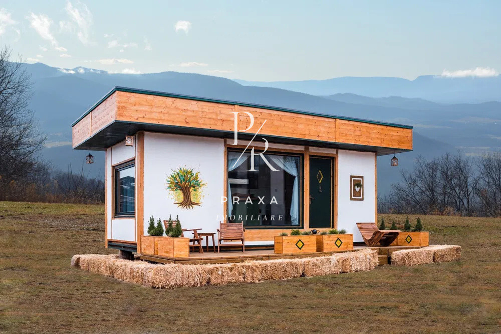 OCAZIE INVESTITIE! Tiny House traditional Romanesc! Lut, Paie, Acoperis verde! 
