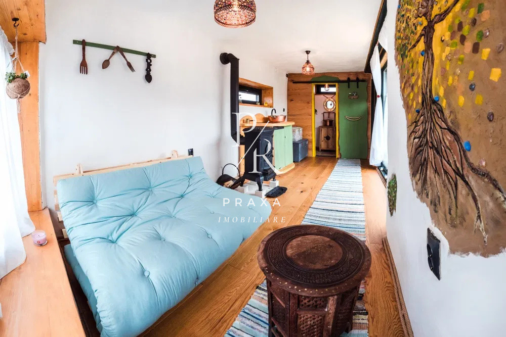 OCAZIE INVESTITIE! Tiny House traditional Romanesc! Lut, Paie, Acoperis verde! 