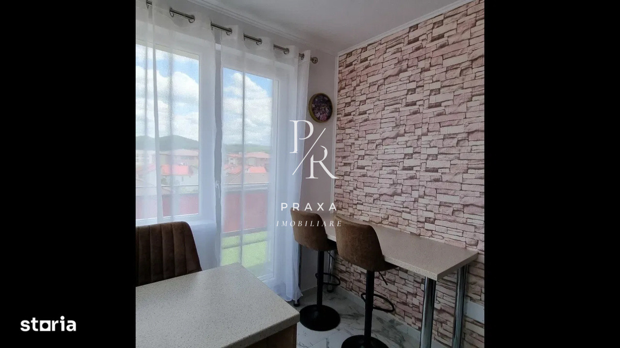 Apartament 2 camere cu terasa generoasa, mobilat, parcare, bloc nou, zona Terra!
