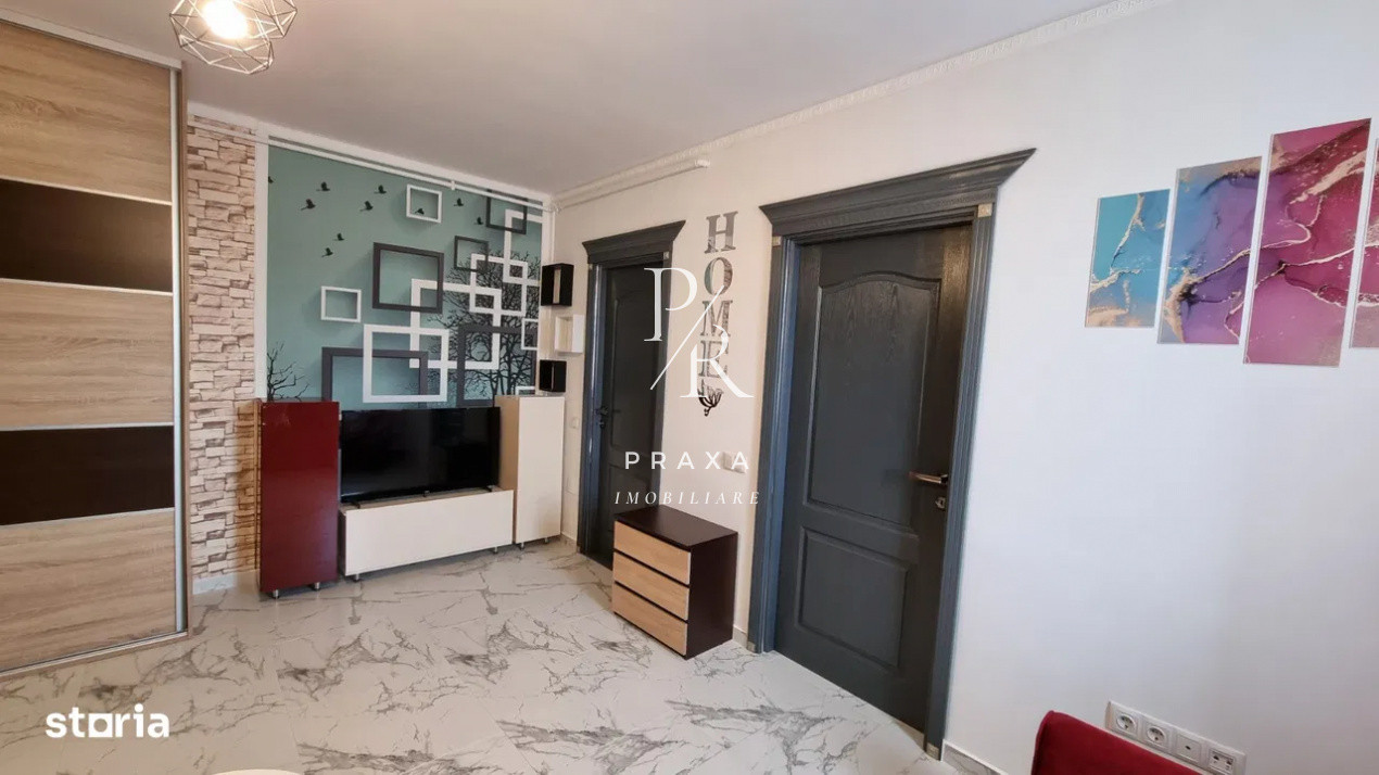 Apartament 2 camere cu terasa generoasa, mobilat, parcare, bloc nou, zona Terra!