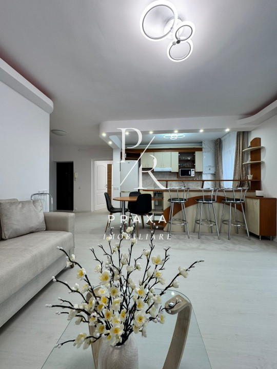 Apartament modern 2 camere cu gradina, mobilat, parcare, zona Negoiu-Manastur!