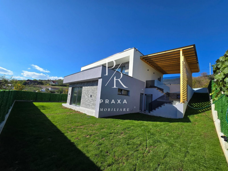 Casa individuala 129 mp utili, 590 teren, semifinisata,  zona Baciu