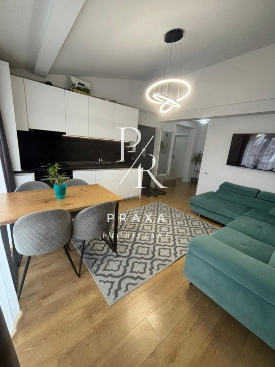 Apartament 3 camere, finisat, mobilat, modern, terasa generoasa, zona Cetatii