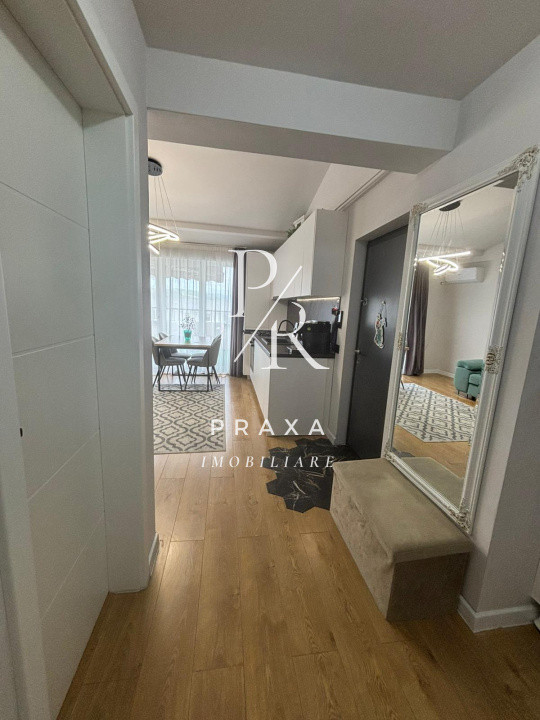 Apartament 3 camere, finisat, mobilat, modern, terasa generoasa, zona Cetatii