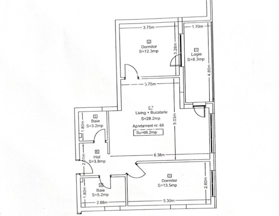 Apartament 3 camere, 66 mp, MODERN, parcare la cerere, zona BMW!