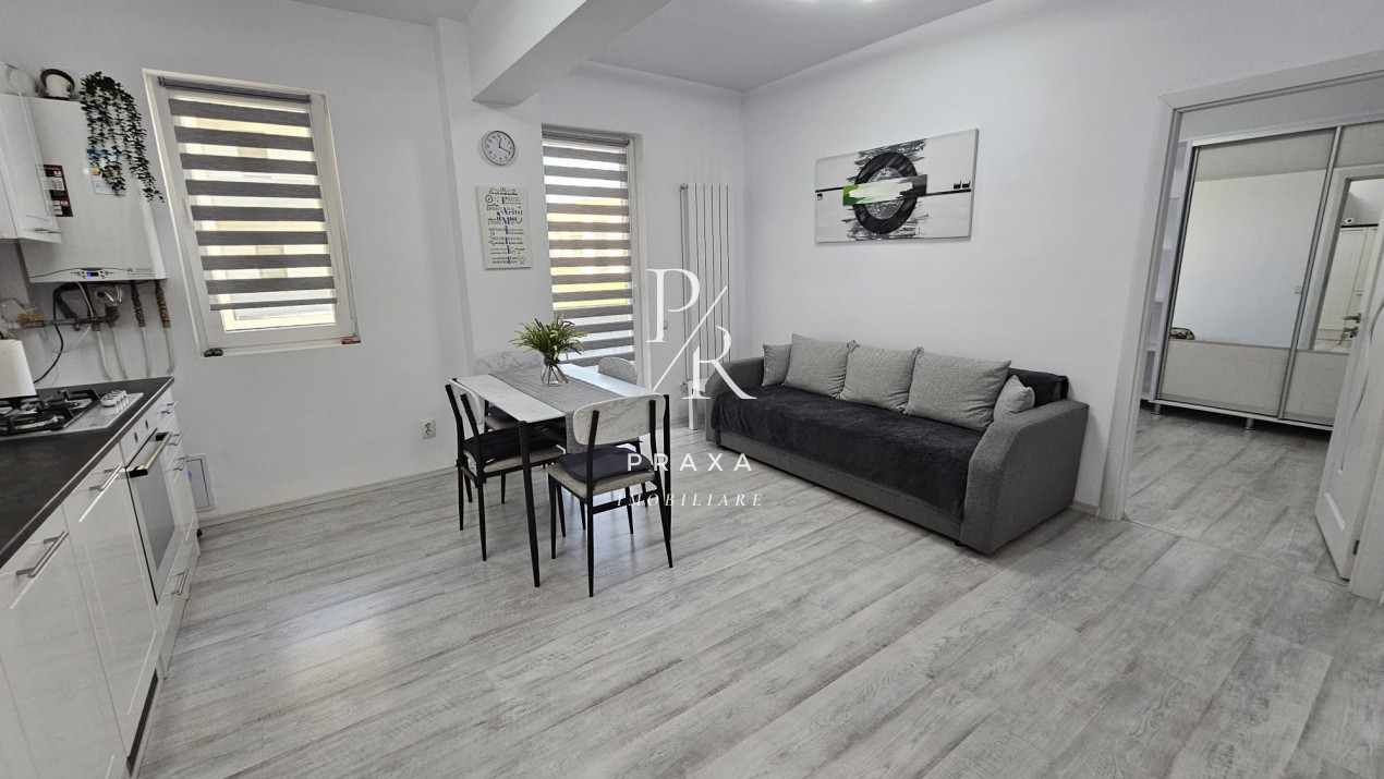 Apartament 3 camere, 55 mp, mobilat modern, parcare subterana, Terra, Floresti!