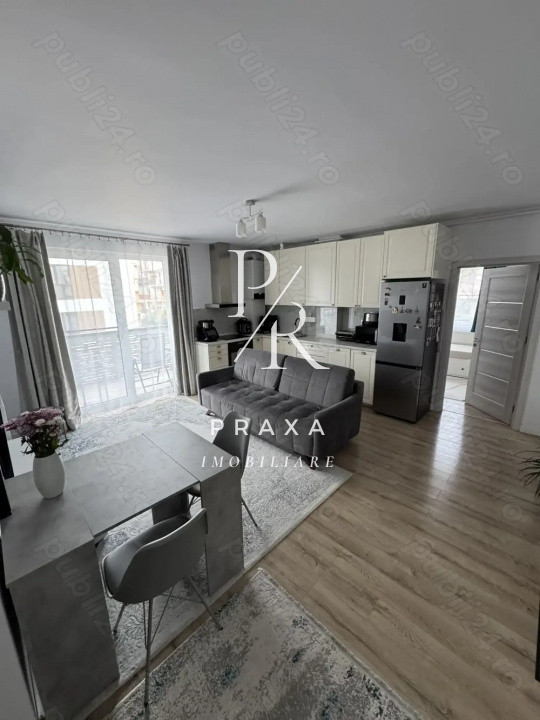 Apartament 3 camere , 61 mp , mobilat modern, Eroilor Floresti!