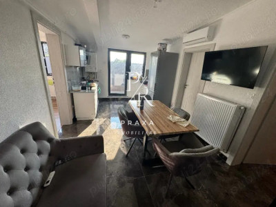 Apartament 3 camere , 50 mp , mobilat +parcare+ terasa , Colinei Cluj!