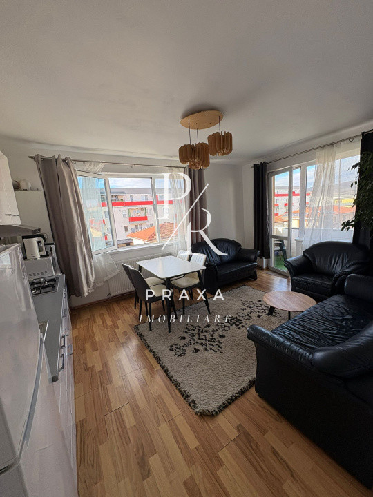 Apartament 2 camere , 37 mp , mobilat+balcon ,zona Terra Floresti !