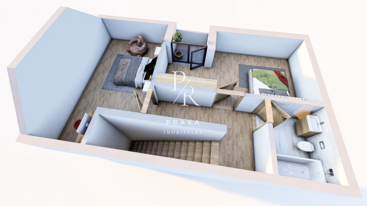Apartament 100 mp ,gradina 32 mp ,semifinisat, parcare inclusa ,zona Marasti!