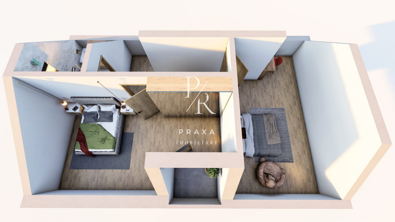 Apartament 100 mp ,gradina 32 mp ,semifinisat, parcare inclusa ,zona Marasti!