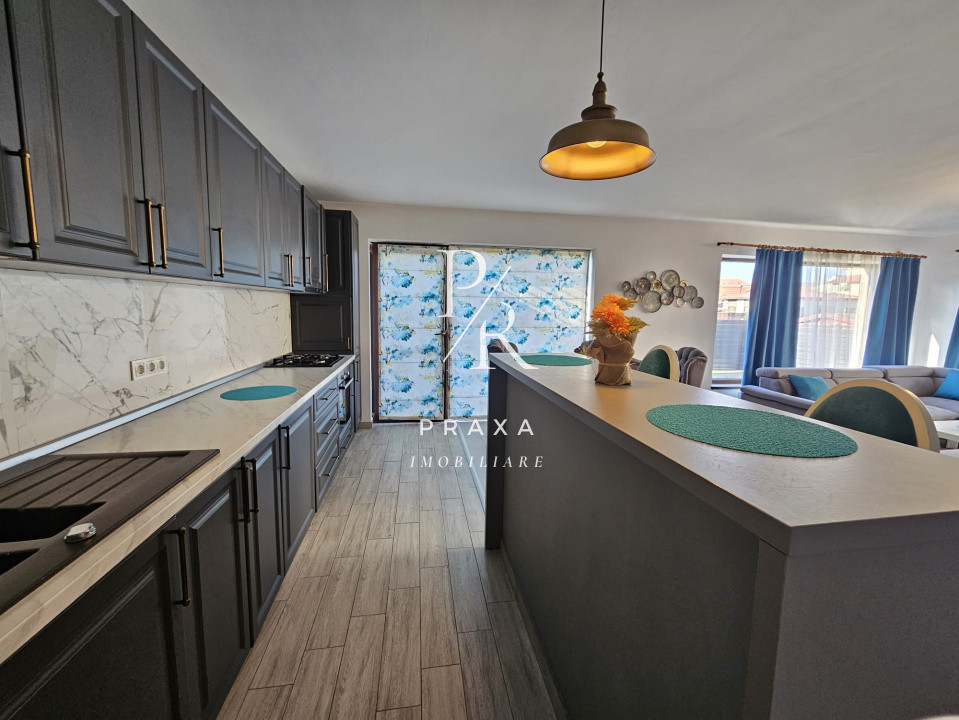 Casa de inchiriat, complet mobilata, 110mp, gradina, 2 parcari, strada Florilor!