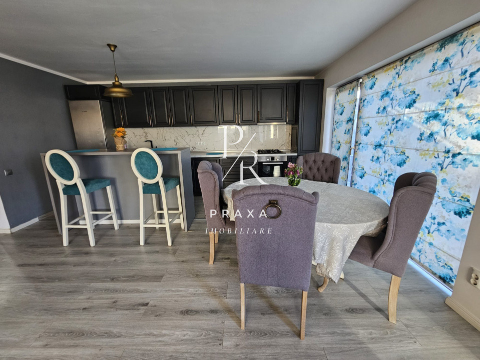 Casa de inchiriat, complet mobilata, 110mp, gradina, 2 parcari, strada Florilor!