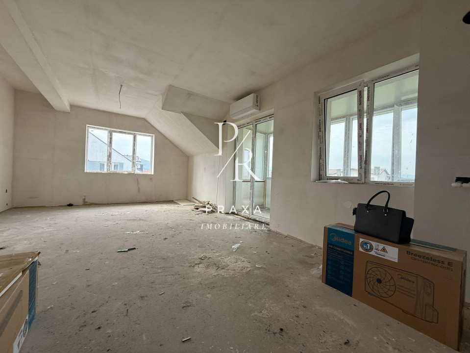 Apartament 3 camere semifinisat, balcon , zona Tineretului