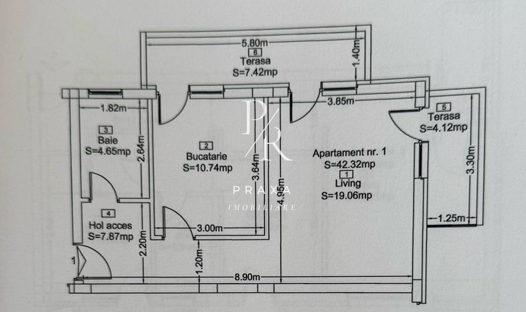 Apartament de vanzare 2 camere, parcare, zona Catanelor!