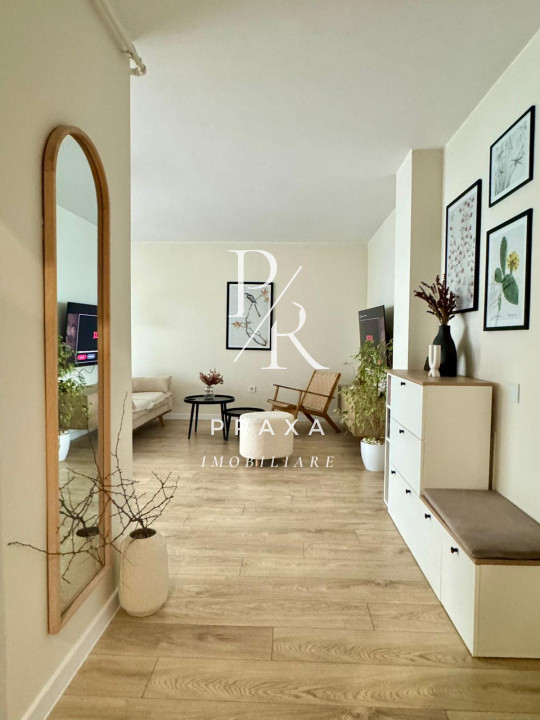 Apartament 2 camere, 54mp, balcon, garaj, LIFT, mobilat modern, zona Metro