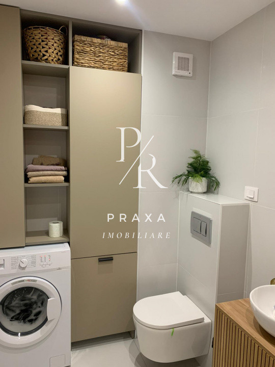 Apartament 2 camere, 54mp, balcon, garaj, LIFT, mobilat modern, zona Metro