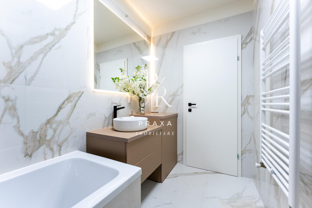 Apartament 2 camere 56 mp, decomandat, finisat, mobilat LUX zona Terra