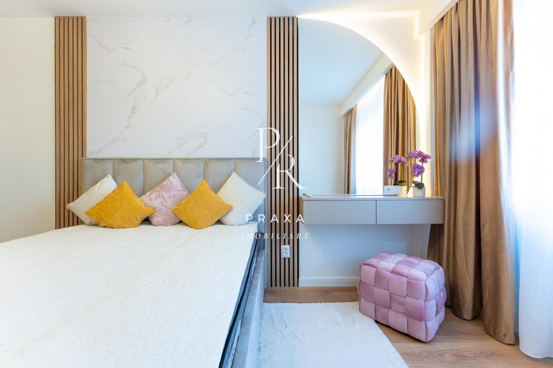 Apartament 2 camere 56 mp, decomandat, finisat, mobilat LUX zona Terra