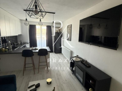 Apartament 2 camere, 43 mp, balcon, mobilat complet, zona strada Porii