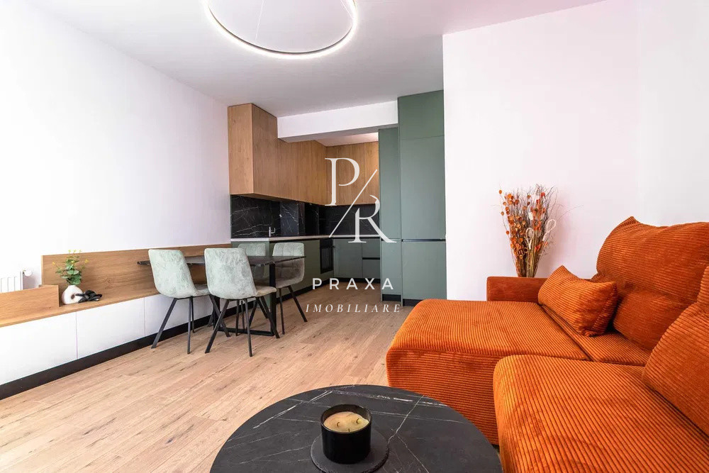 Apartament 2 camere , 41 mp+terasa 14mp , mobilat+parcare,Terra Floresti !
