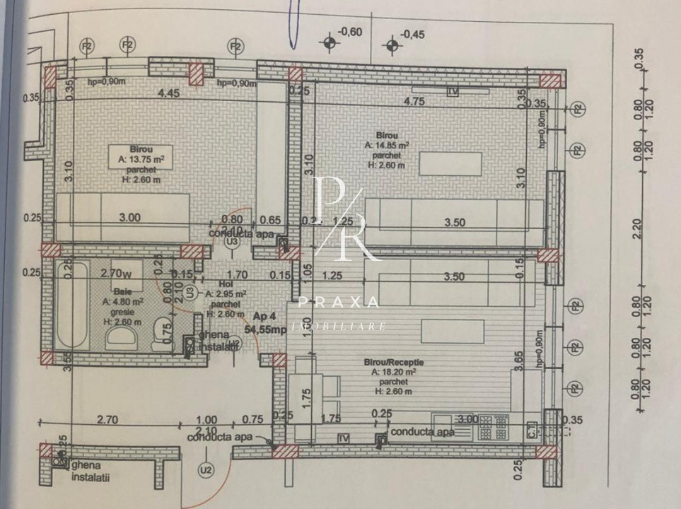 Apartament 3 camere cu destinatie spatiu comercial , zona Tautiului, Floresti!