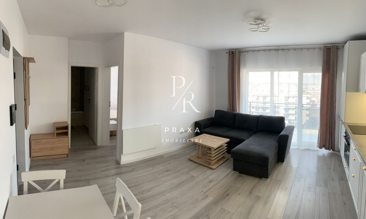 Apartament cu PANORAMA, 2 camere, balcon, parcare, mobilat, zona str. Teilor!