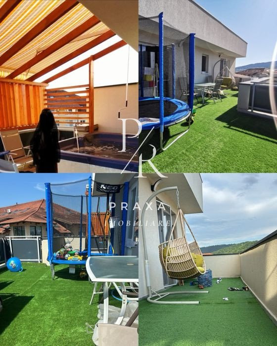 Apartament de 3 camere, 63 mp, terasa de 50 mp, zona strazii Florilor 