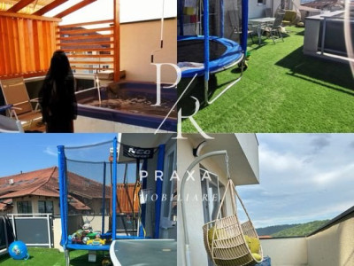 Apartament de 3 camere, 63 mp, terasa de 50 mp, zona strazii Florilor 