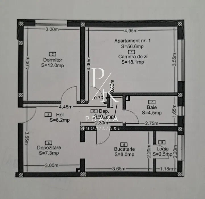 Apartament 2 camere, decomandat, 57 mp, parcare la cerere, zona Eroilor!