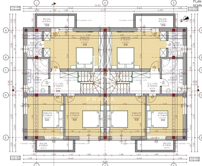 Casa duplex, semifinisata, 120 mp utili, teren 250, zona Tautiului!